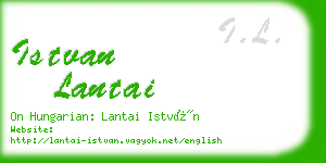 istvan lantai business card